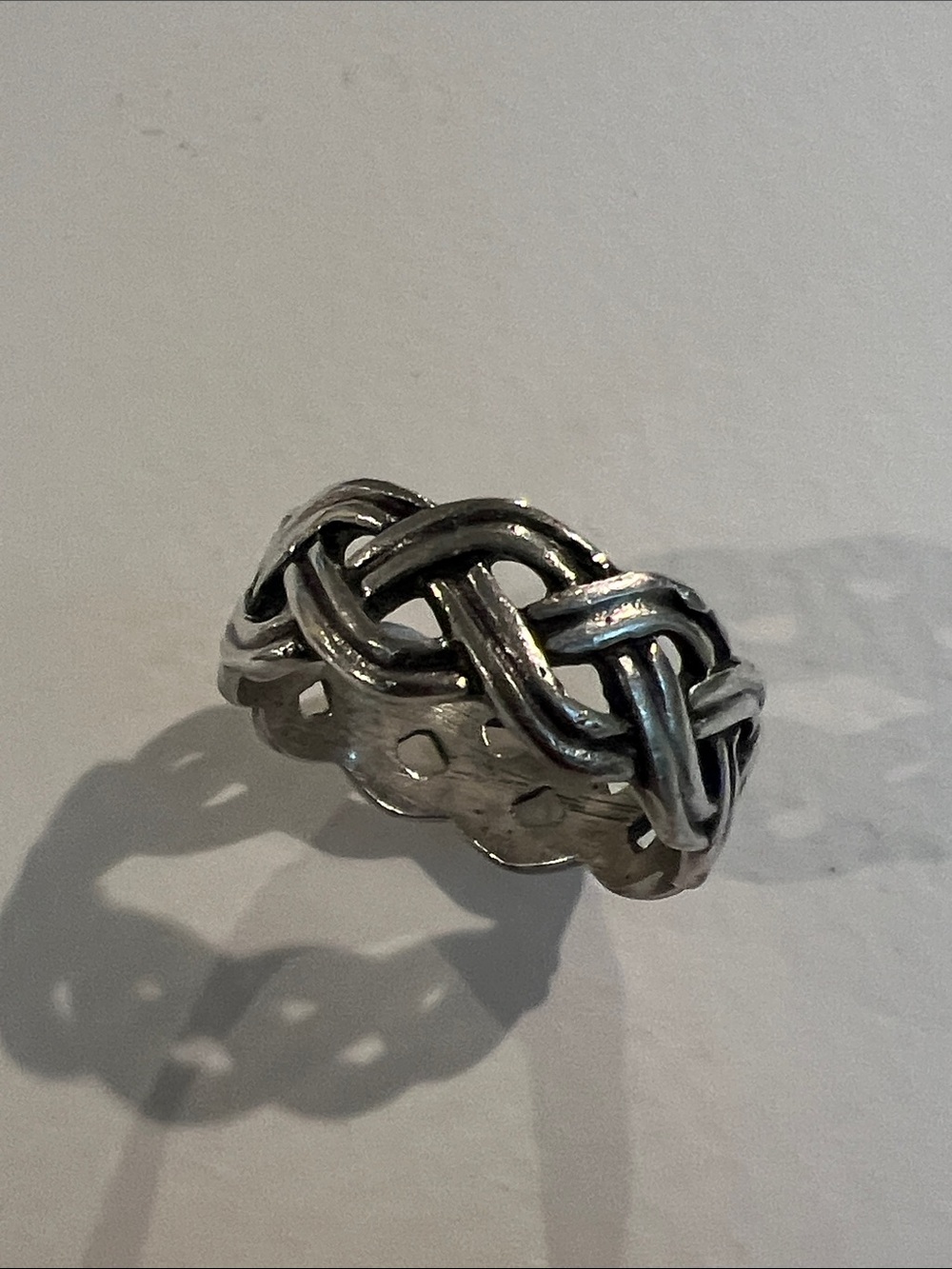 Sterling Silver Braided Knot Ring